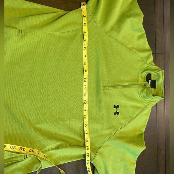 Under Armour Mens Medium Green Half ZIP Pullover - Picture 5 of 7
